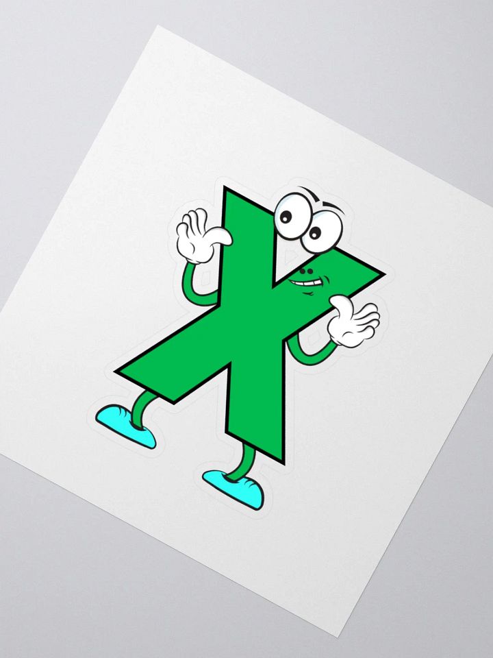 X Letter Cartoon Character Sticker product image (5)