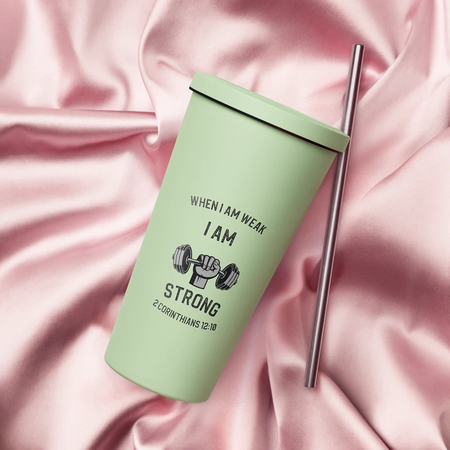 I Am Strong 20 oz. Insolated Cup: Mint product image (18)