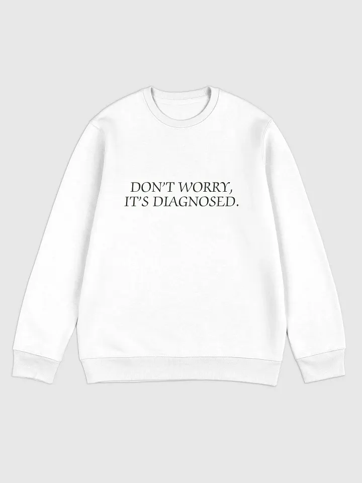 DW, IT'S DIAGNOSED. (black) printed eco crew product image (7)
