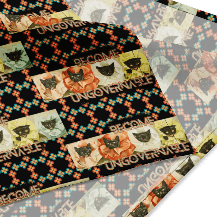 KC, Become Ungovernable (cats), Patterned Bandanna product image (4)