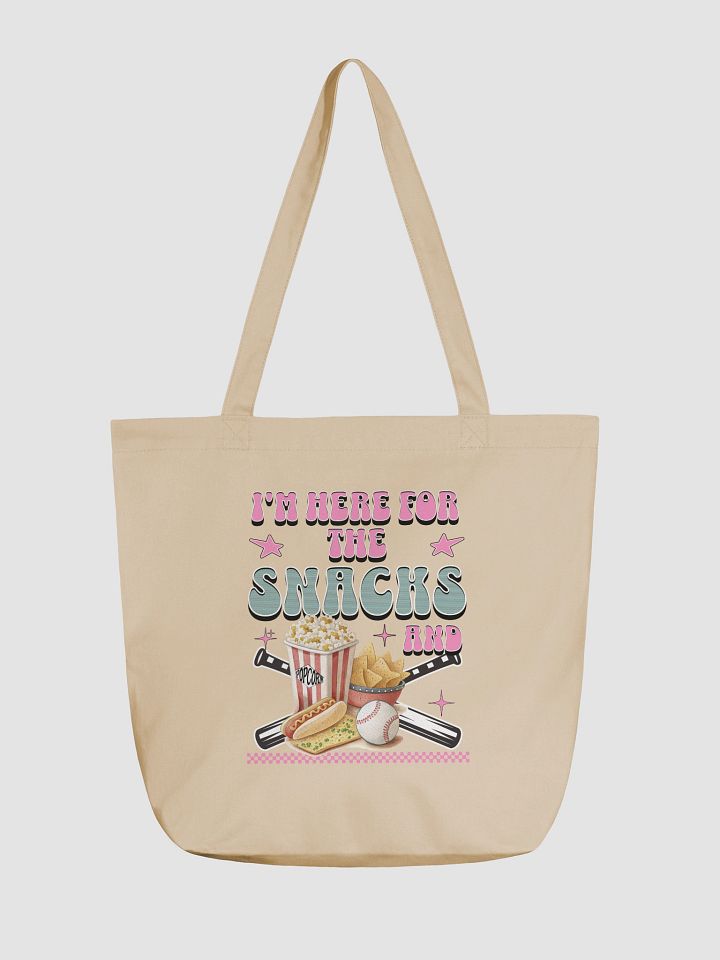 Im Here For The Snacks And Baseball Game Day Tote Bag product image (2)