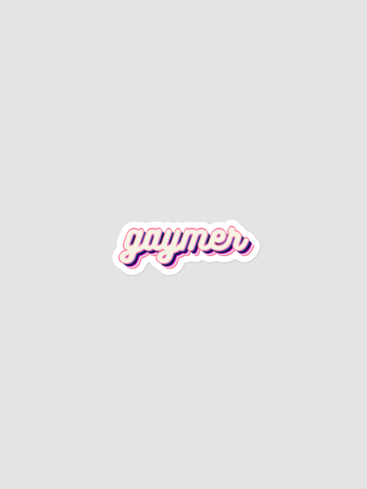 GAYMER STICKER - GENDERFLUID PRIDE product image (1)