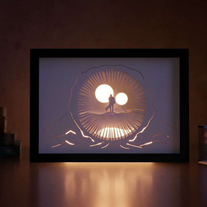 Dune Lightbox template 3 in 1 - PDF PNG SVG DXF + Video Tutorial product image (2)