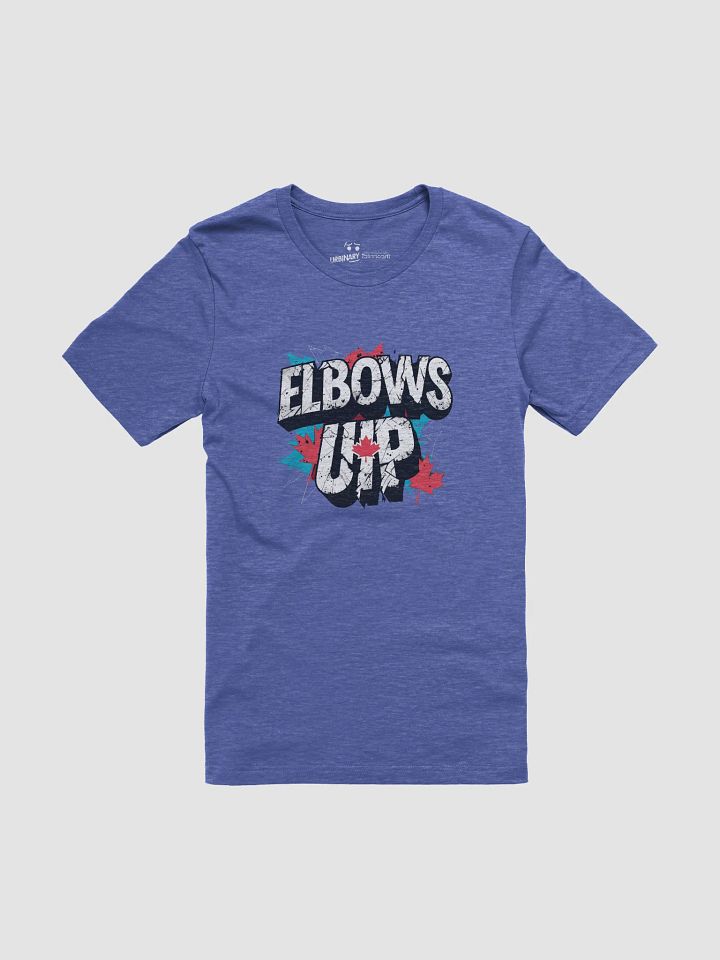 Proudly Canucks | ELBOWS UP Bold Canadian Political T-Shirt product image (1)
