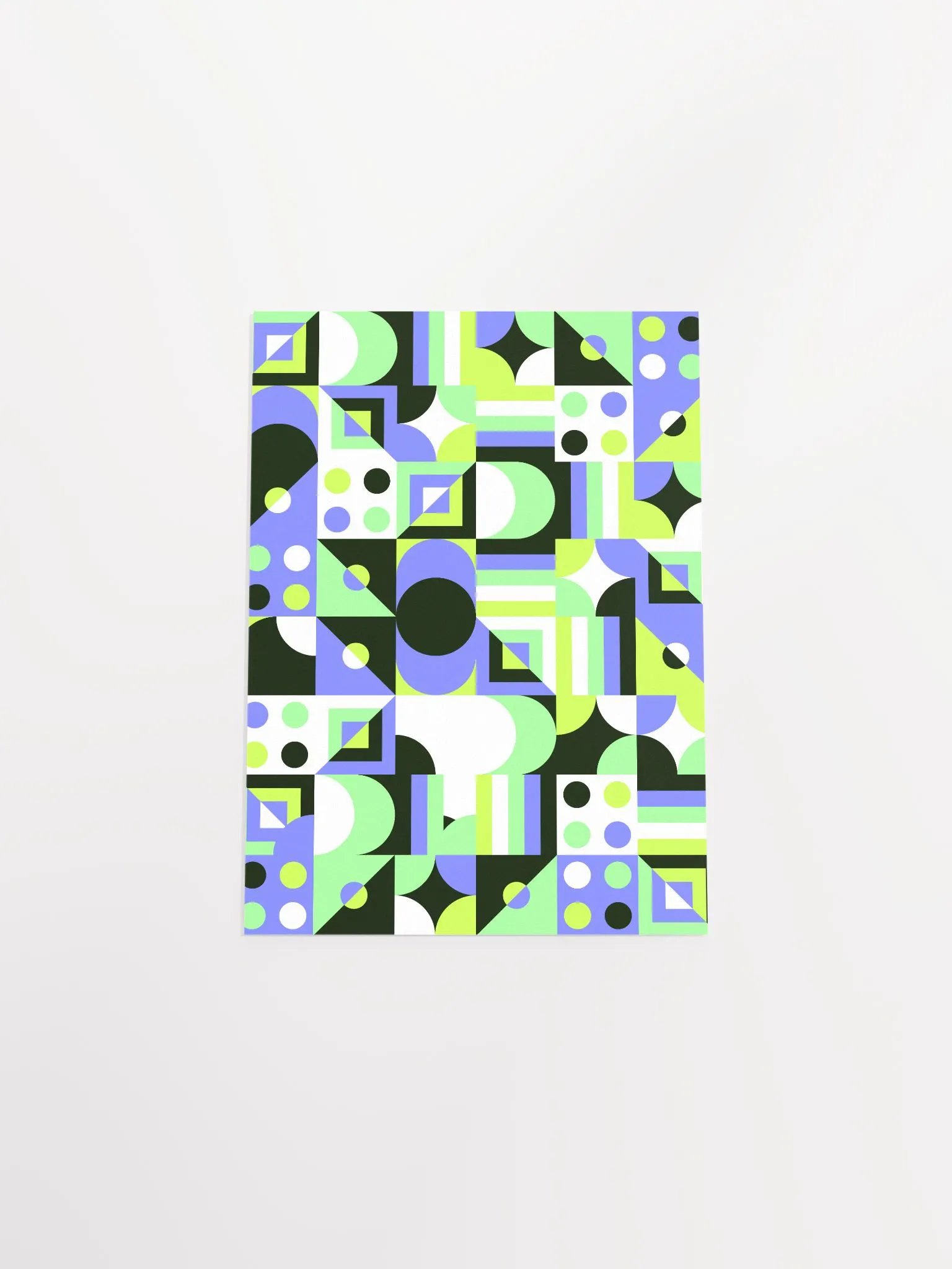 Green/Purple Geometric Pattern Print product image (11)