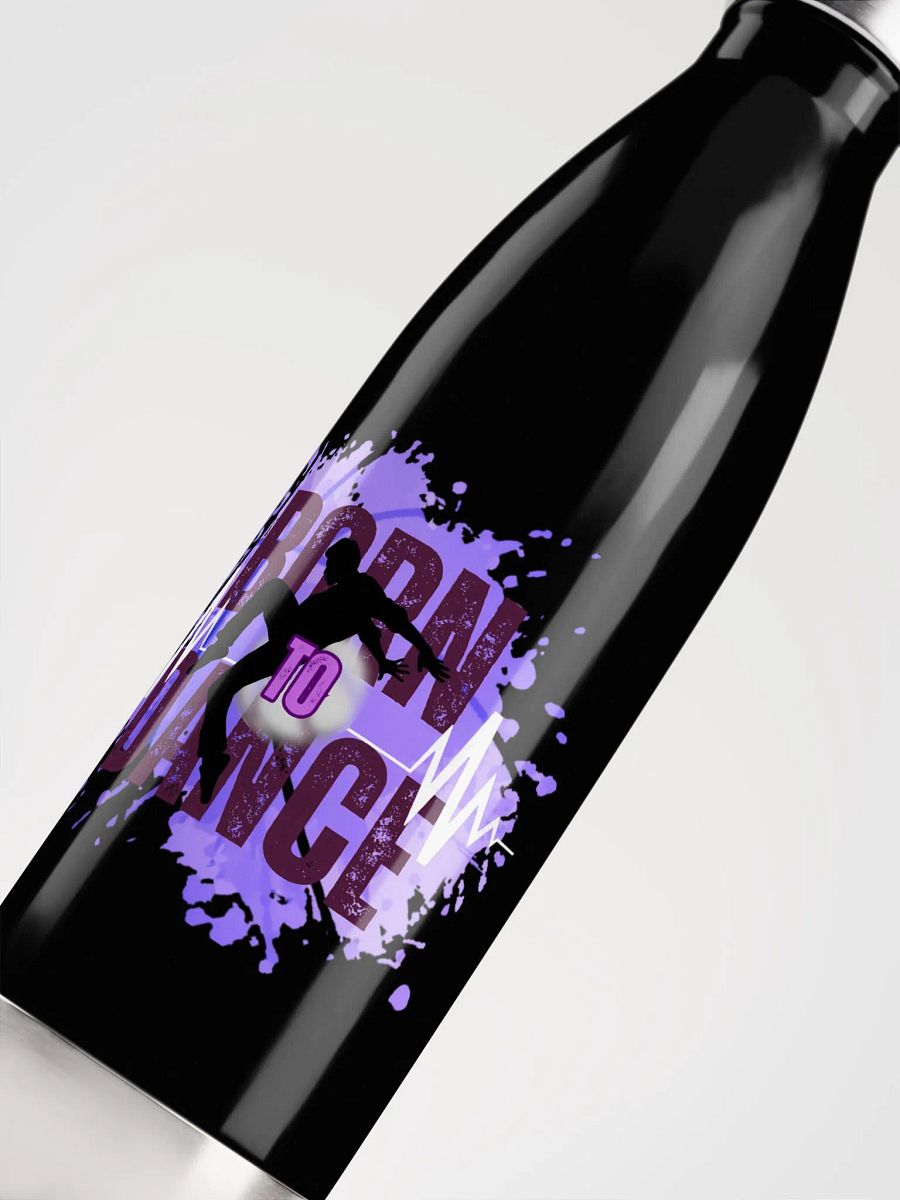 Born to Dance His Silhouette Stainless Steel Water Bottle product image (10)