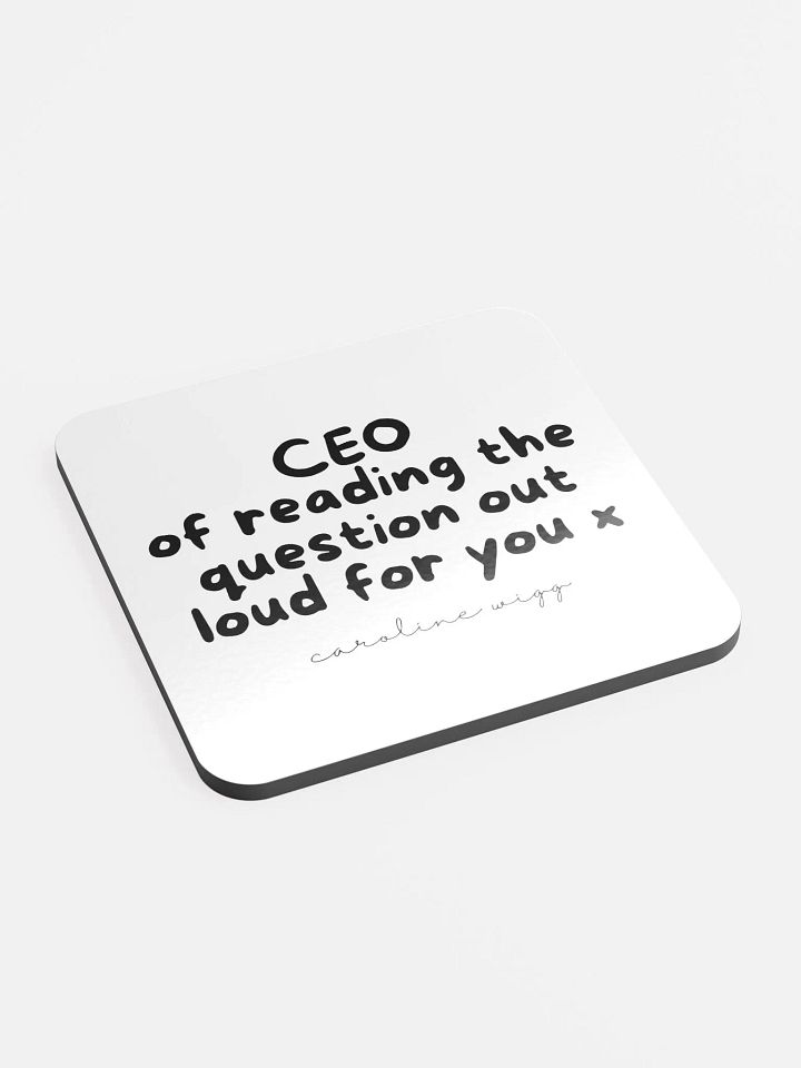 Reading The Question Aloud Coaster product image (2)