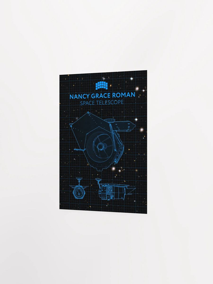 Nancy Grace Roman Telescope Blueprint Poster — NASA NGRST Space Print product image (7)