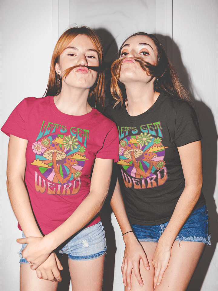 Let's Get Weird Tee – Dive into a Kaleidoscope of Color product image (2)