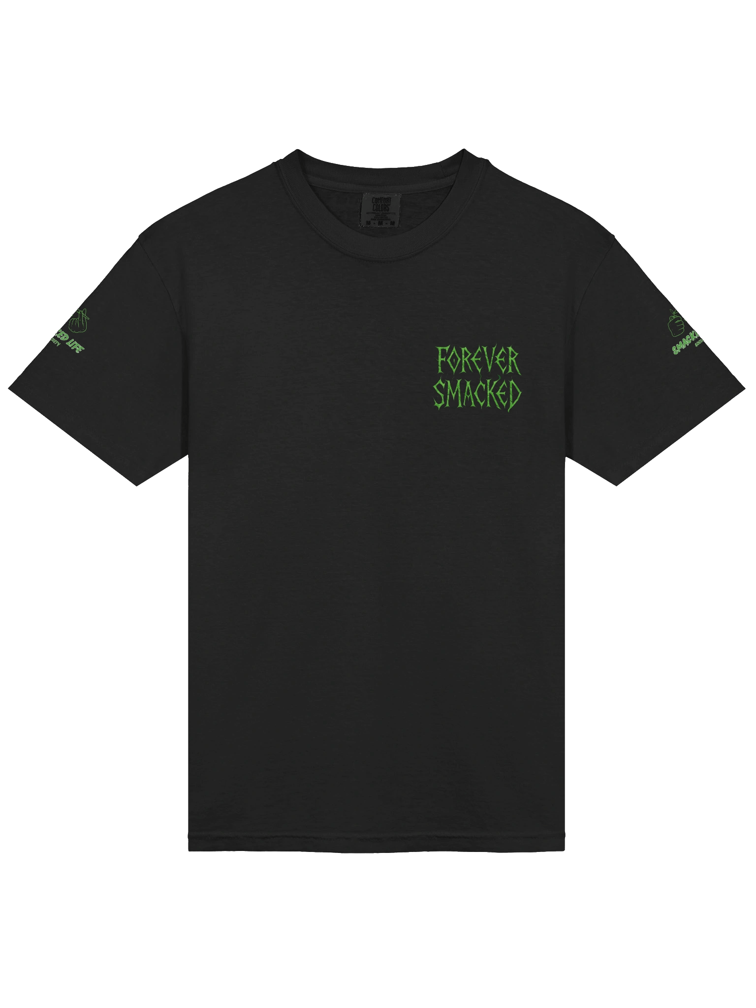 Forever Smacked – Green Flame Skeleton Unisex T-Shirt product image (3)