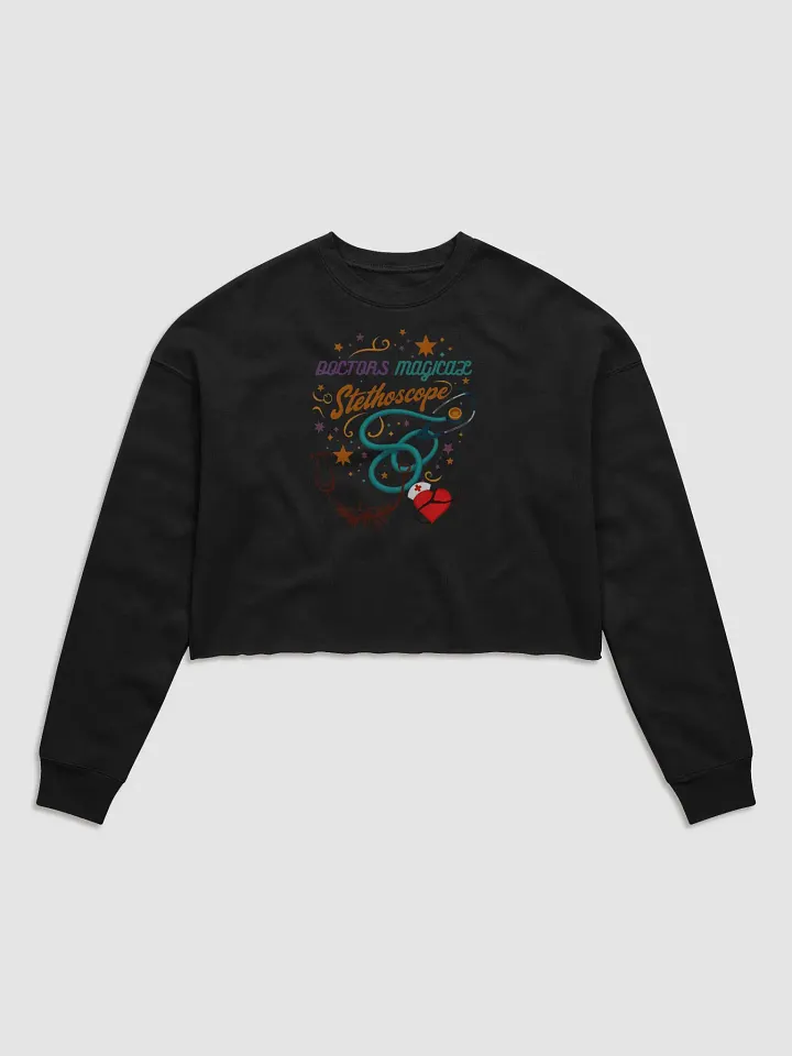 doctors Magical Stethoscope Whimsical Crop Sweatshirt product image (3)