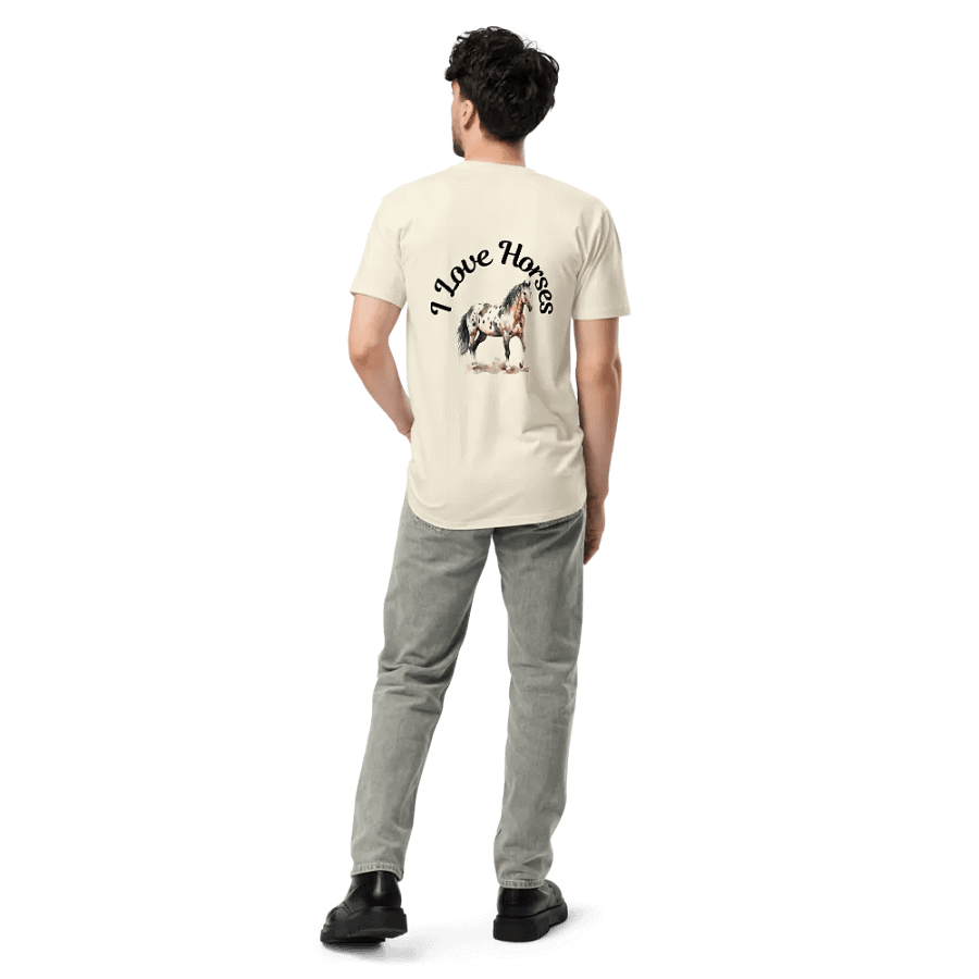 I Love Horses 001 Unisex Premium Tee Light Colours product image (4)