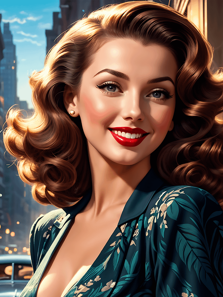 Vintage Night in New York: 1940s Ambience & Illuminated City Vibes (5120 x 2880 px background image) product image (1)