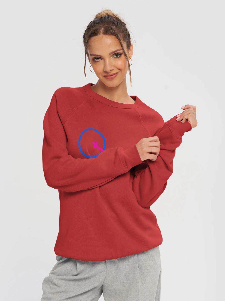 Interlinked Male & Female Symbol Unisex Raglan Sweatshirt product image (3)