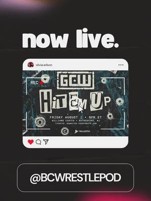 🔴 HIT EM’ UP Watchalong tonight — Fri 8/1 @ 5PM PST! Warner vs Bronson, Purrazzo vs Black, Parker & Jayne vs Rejects & more chaos! Tune in LIVE! #GCW #HitEmUp #Watchalong #BCWrestlePod