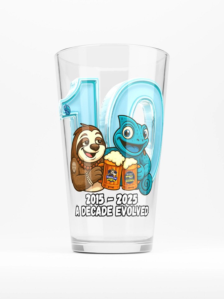 A Decade Evolved – 10 Year Anniversary Pint Glass product image (1)