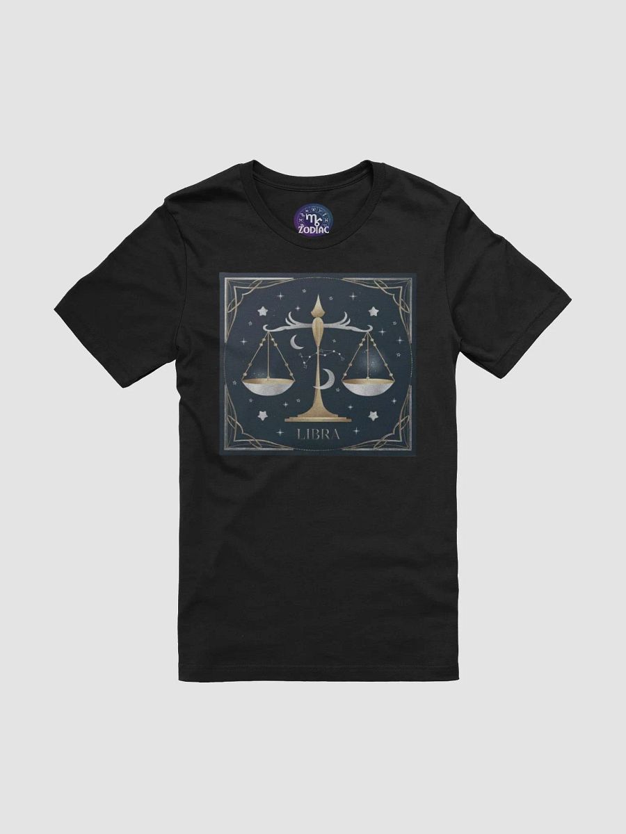 Unisex Libra Zodiac T-Shirt - Celestial Scales Design, Astrology Gift product image (3)