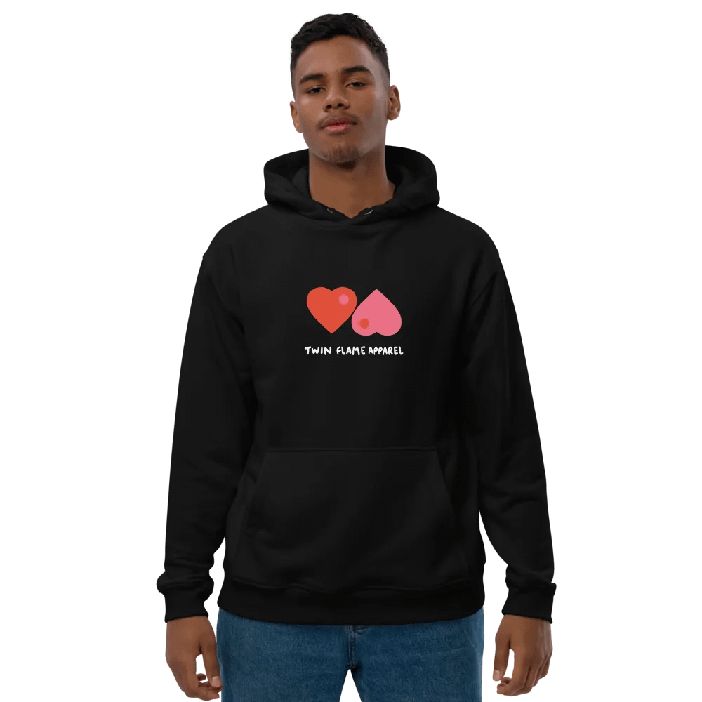 'Yin Yang Hearts' Premium Organic Cotton Eco Hoodie product image (1)