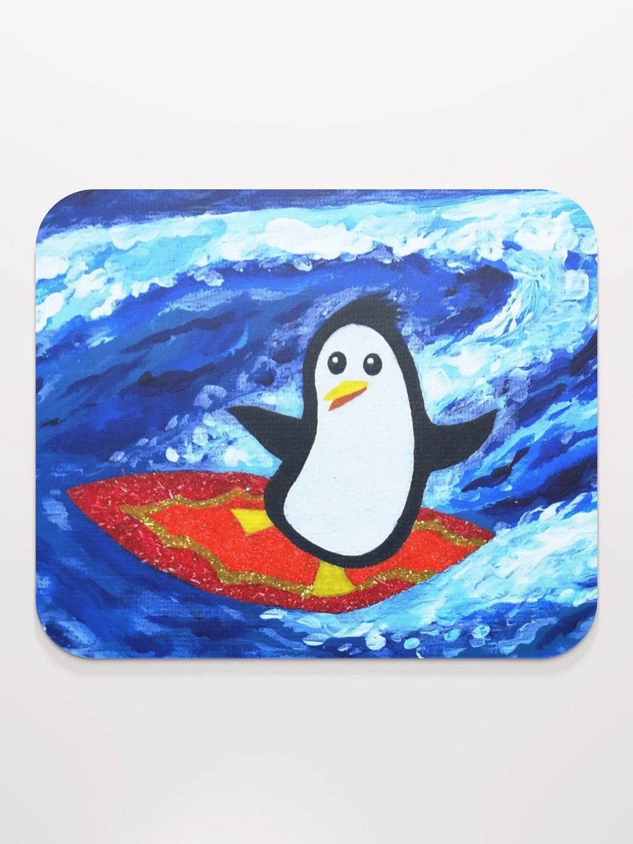 Surfing Penguin Mouse Pad product image (4)