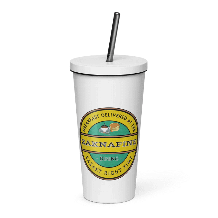 Zaknafine Dining Insulated Tumbler with a Straw product image (1)