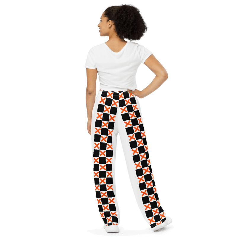 Limited Edition Unisex Orange Checkered Pants 2XS - 6XL Sizes product image (5)