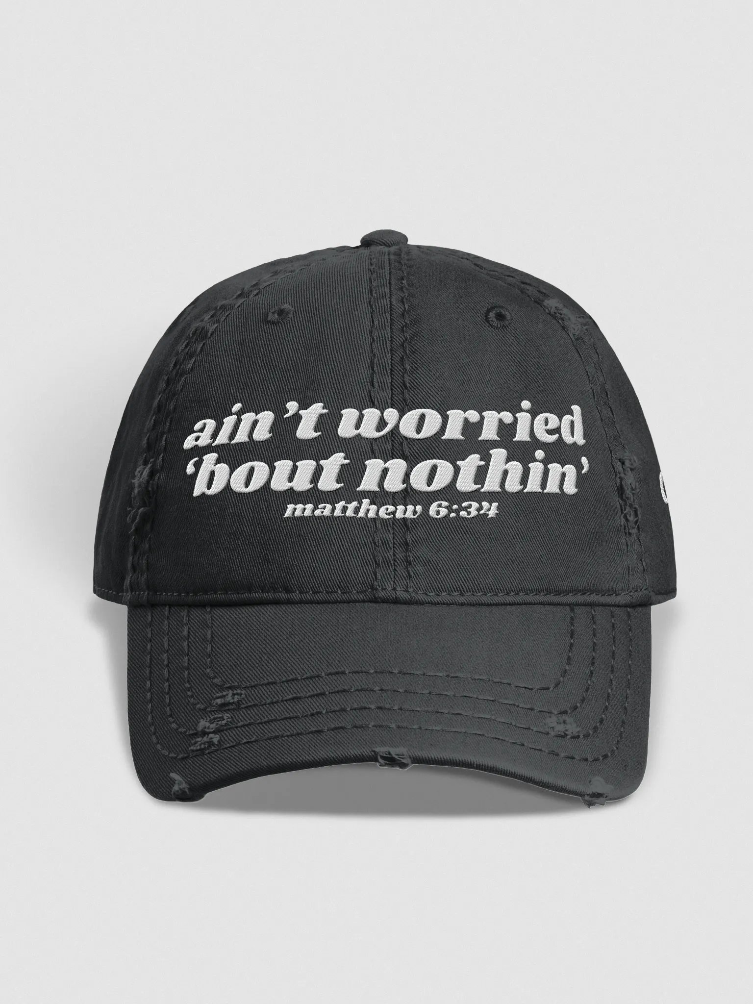 Ain't Worried 'Bout Nothin' Distressed Hat product image (3)