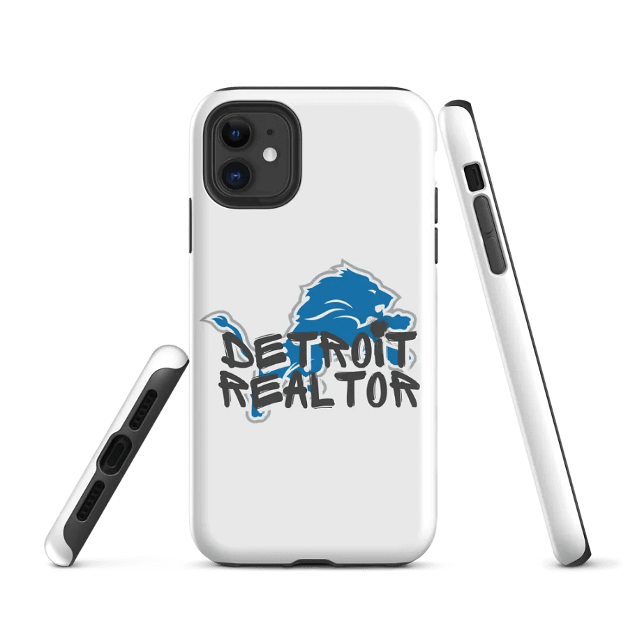 Detroit Realtor Lion Tough iPhone® Case - WHITE product image (1)