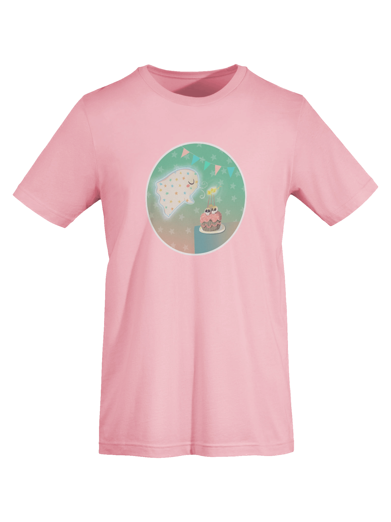 Pastel Little Ghost Birthday Cake - T-Shirt product image (6)