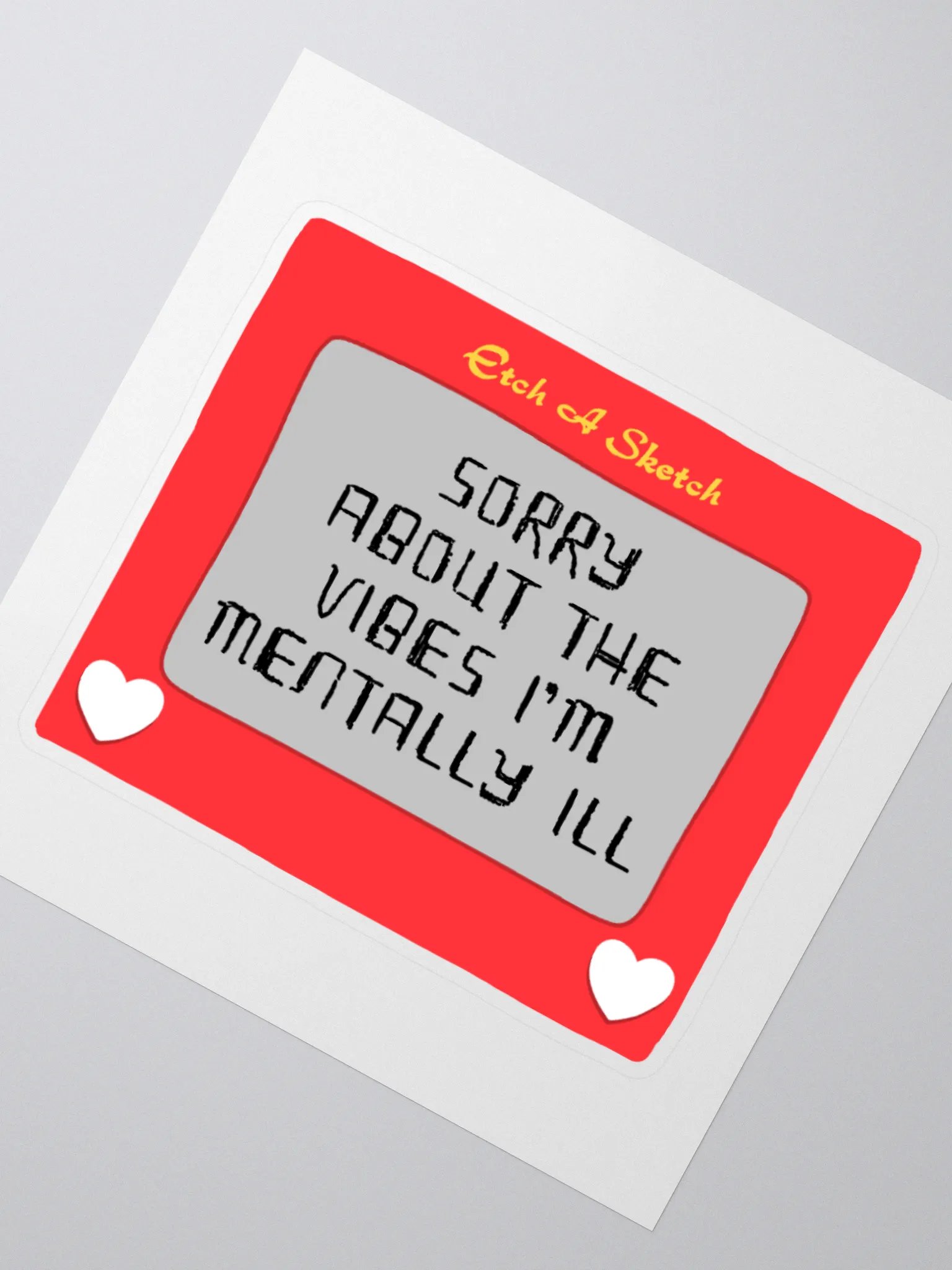 Etch A Sketch Vibes Sticker product image (2)