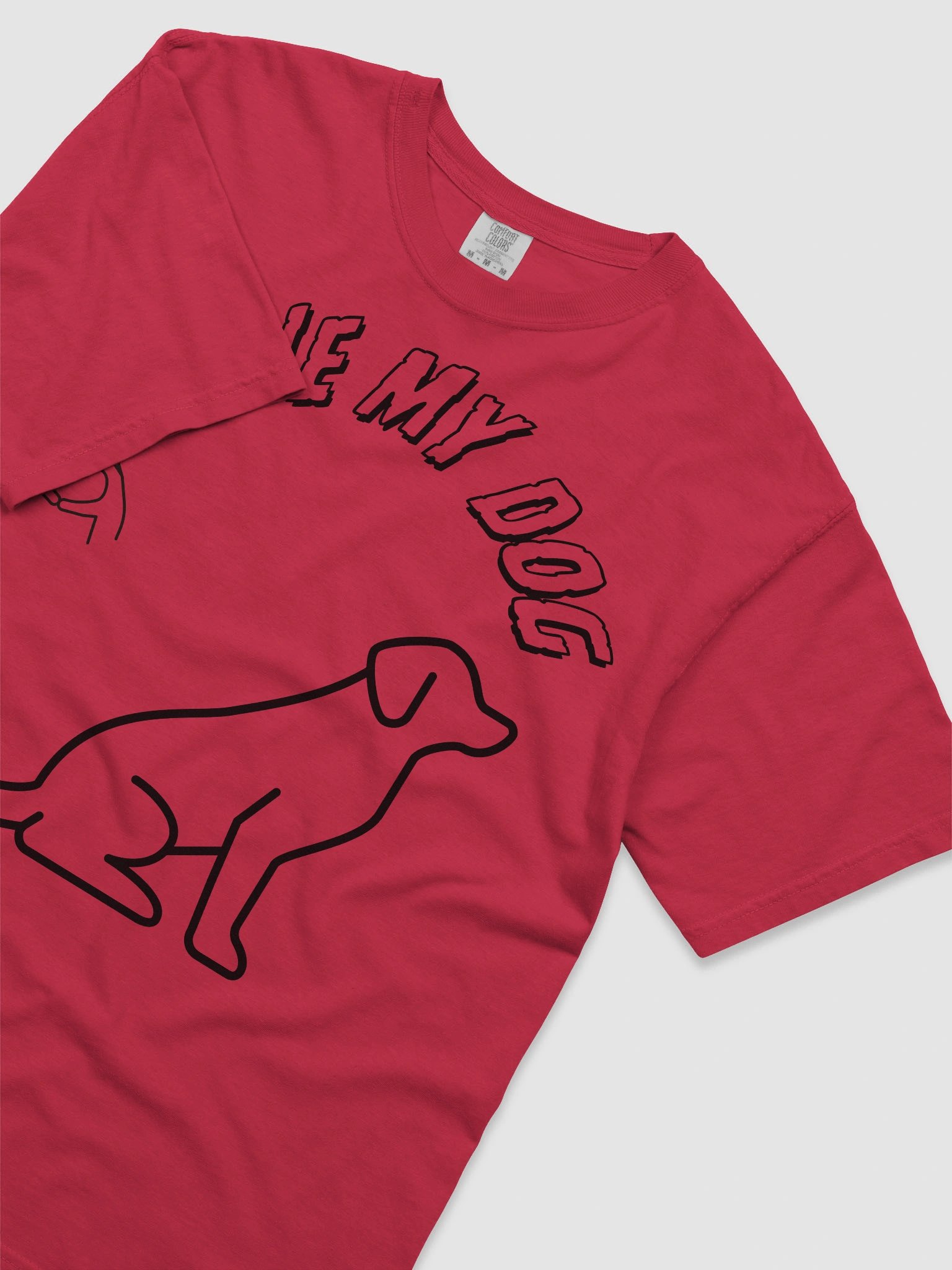 Love My Dog Heavyweight Cotton T-Shirt product image (41)