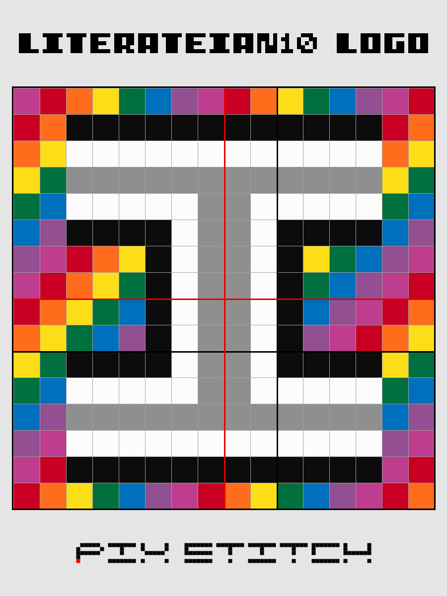 Literateian10 Logo Pixel Art product image (2)