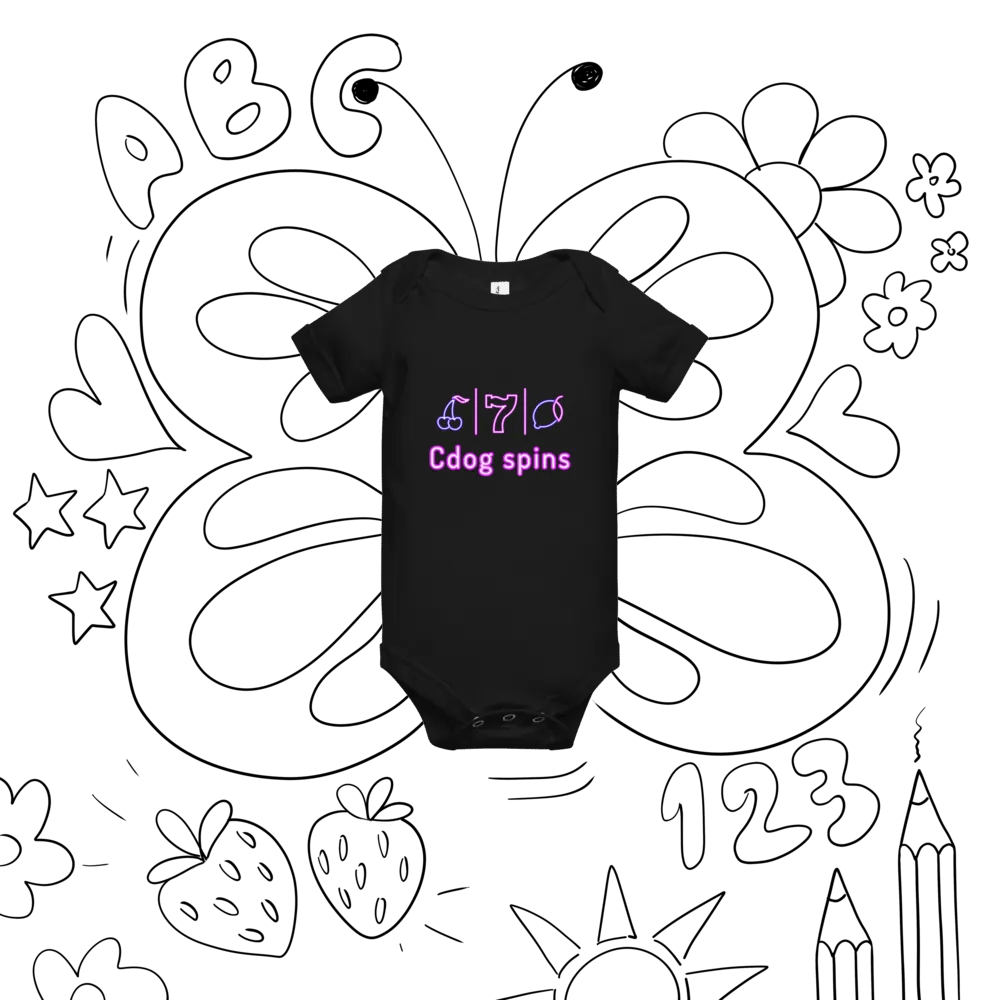 Cdog Spins Baby Grow product image (8)