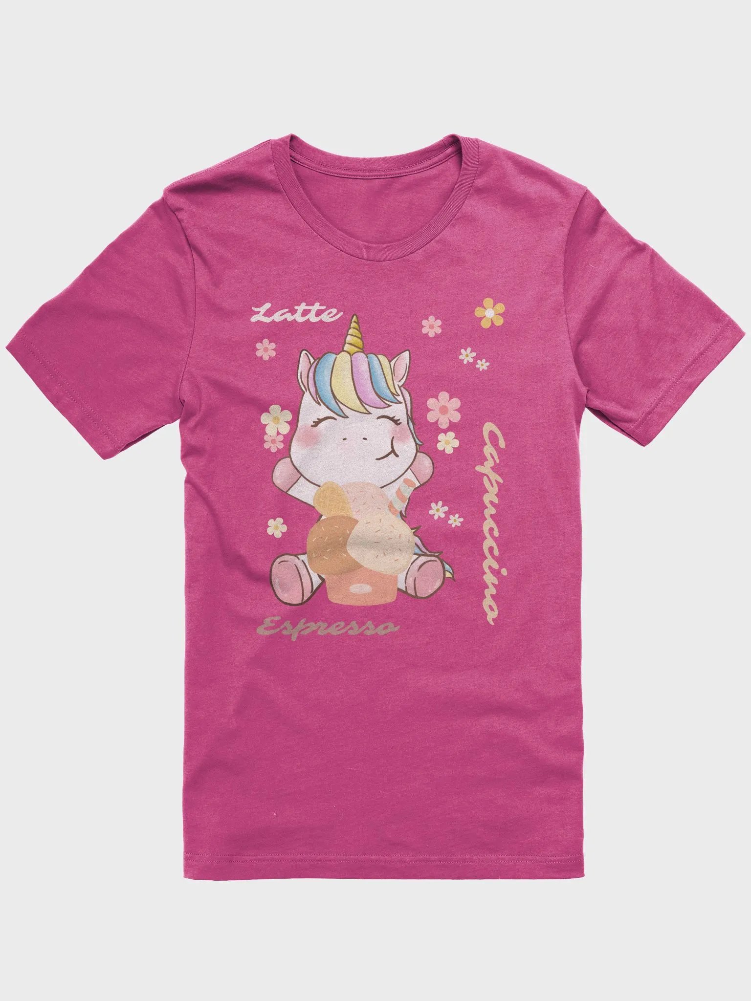 Rainbow Unicorn Coffee Ice Cream T-Shirt product image (1)