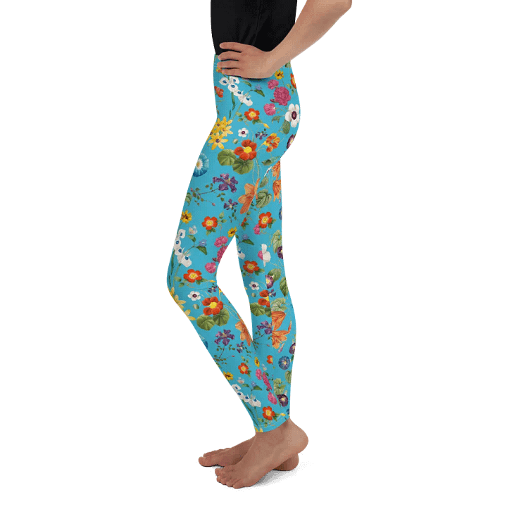 'Floral Delight' All-Over Print Youth Leggings product image (2)