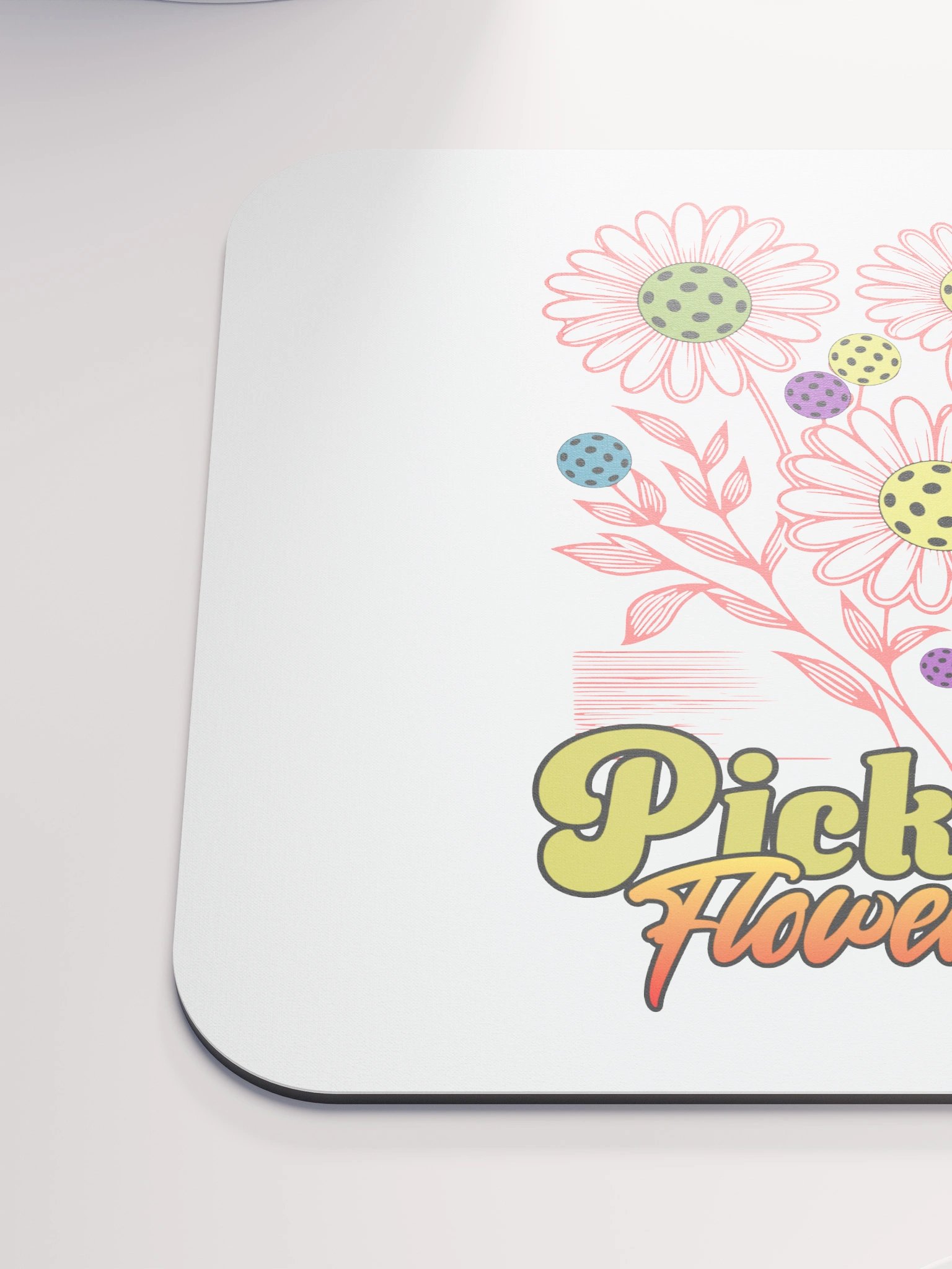 Pickleball Flower Power Mouse Pad product image (6)