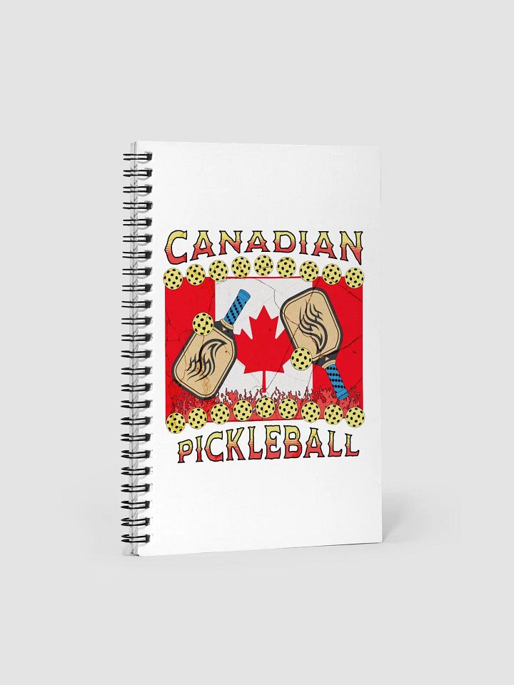 Canadian Flag Pickleball Spiral Notebook product image (1)