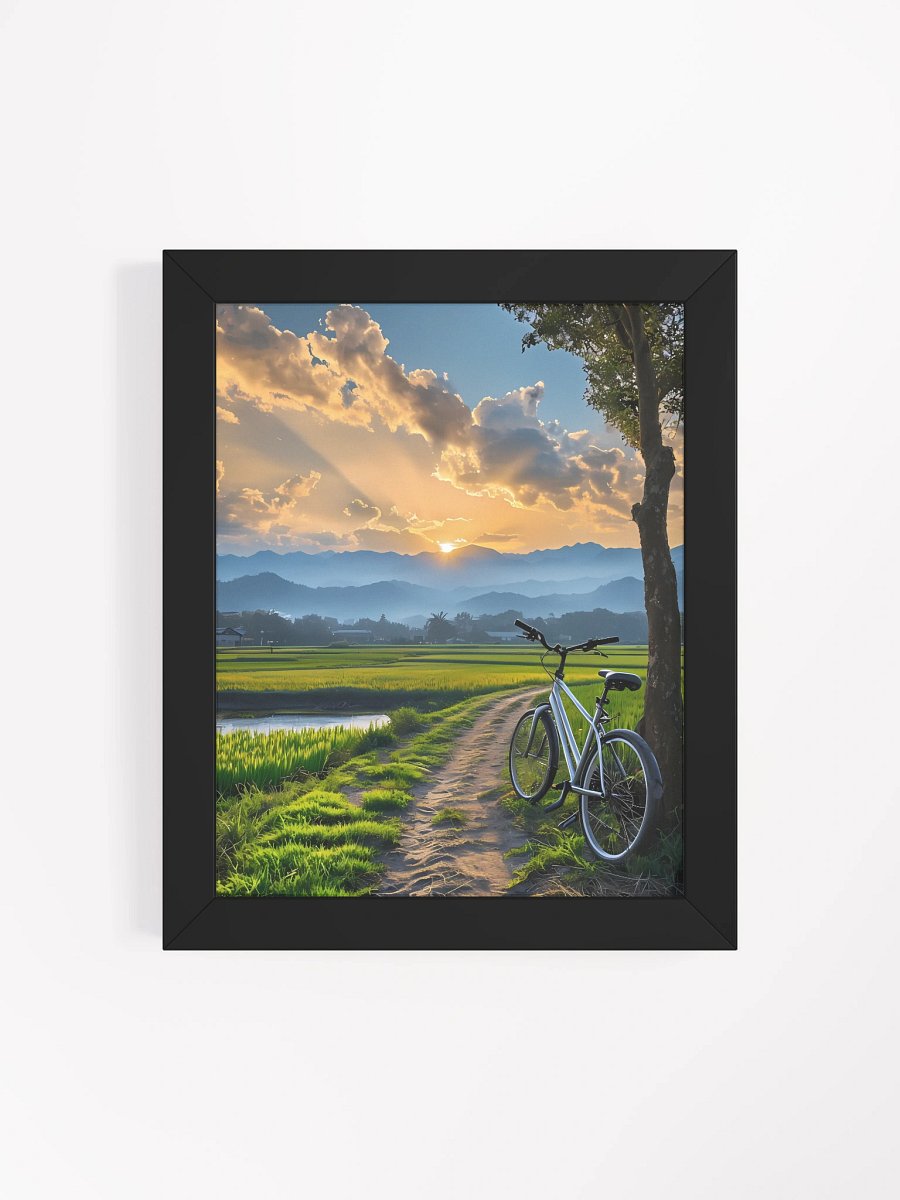 Sunset Bicycle Serenity Poster product image (5)