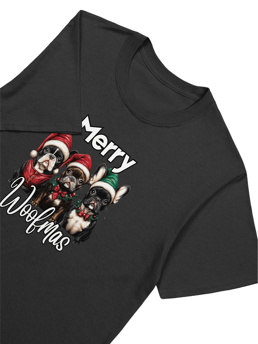 Merry Christmas Frenchies Unisex T-Shirt product image (16)