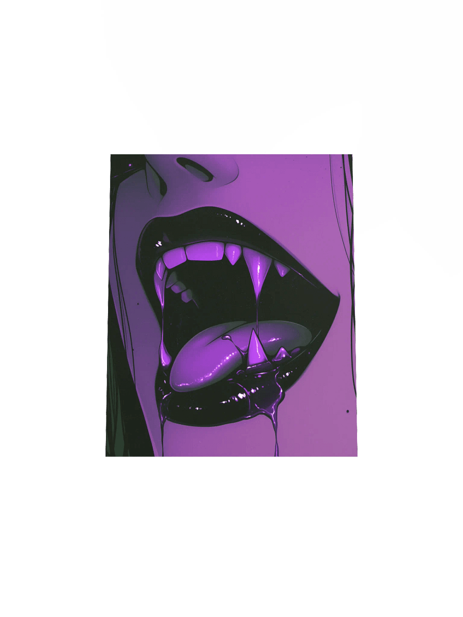 Pink Fangs Matte Poster product image (22)