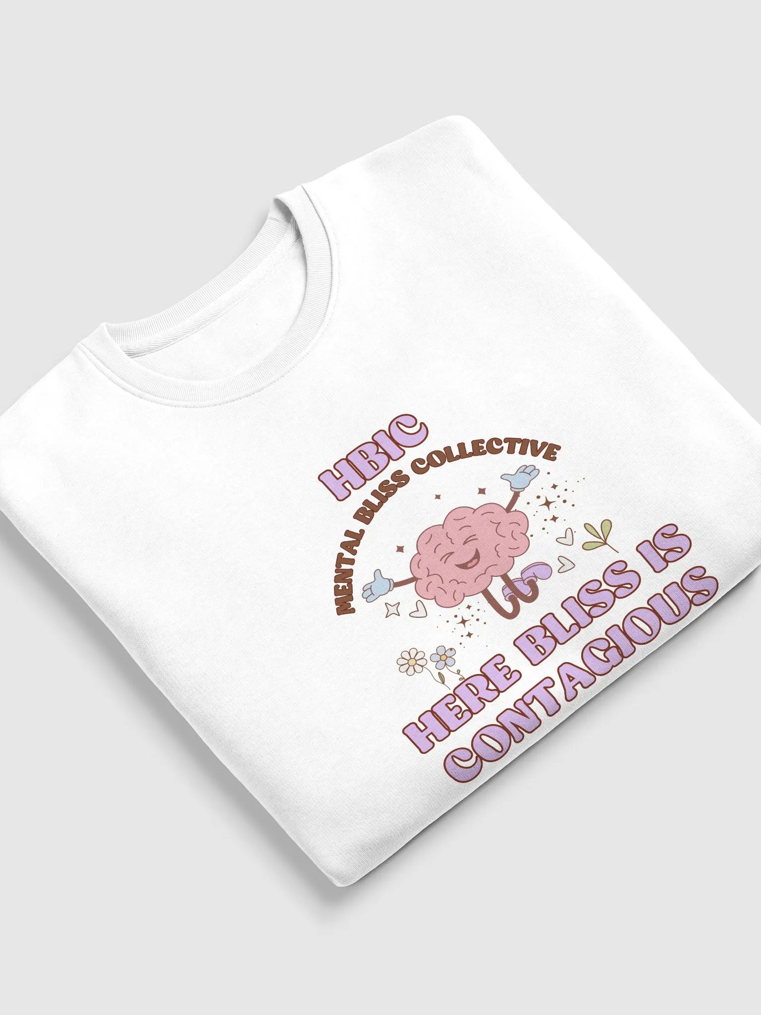 HBIC - Here Bliss Is Contagious Unisex Hoodie Organic Cotton Sweatshirt – Spread Happiness and Positivity product image (5)