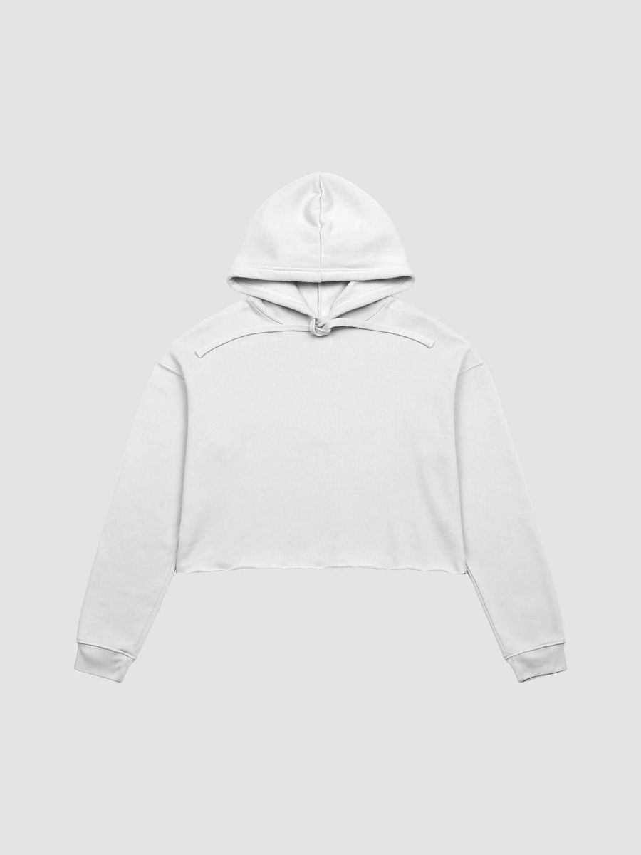 Plain Color White Crop Hoodie product image (7)