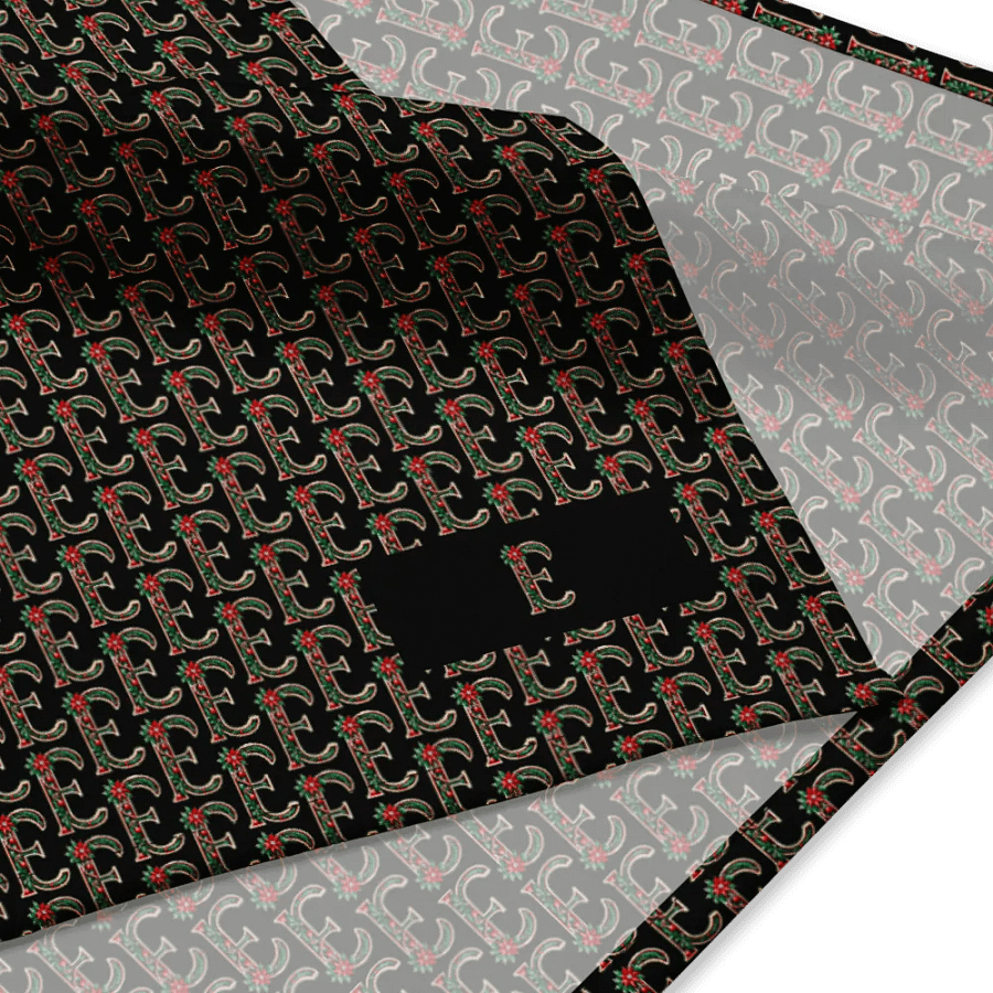 Christmas Monogram Letter E(1) Bandana product image (2)