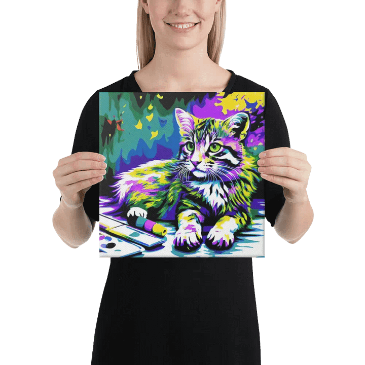 Cute Cat Digital Painting - v8 product image (2)