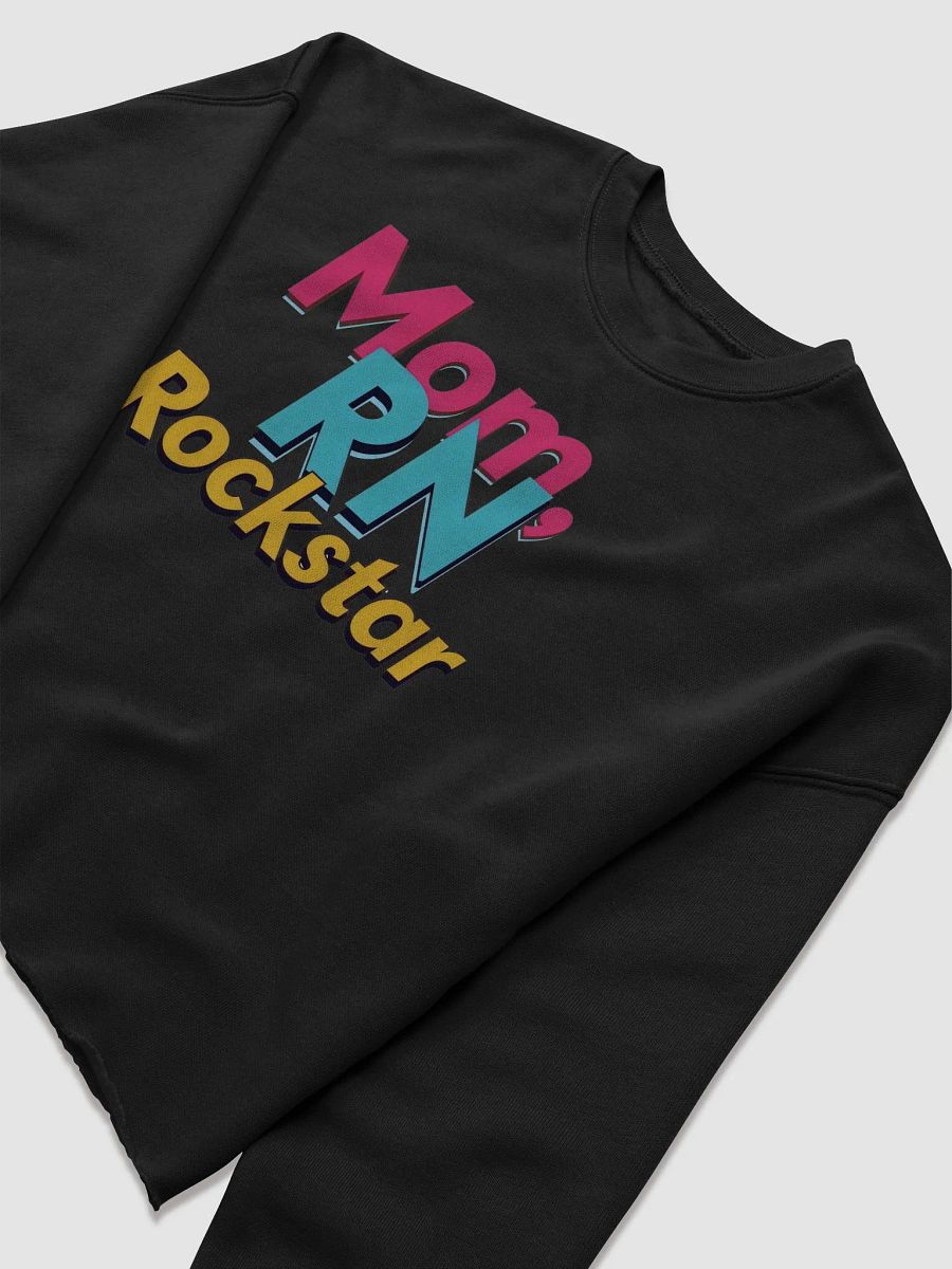 Mom, RN Rockstar Fleece Crop Sweatshirt product image (13)