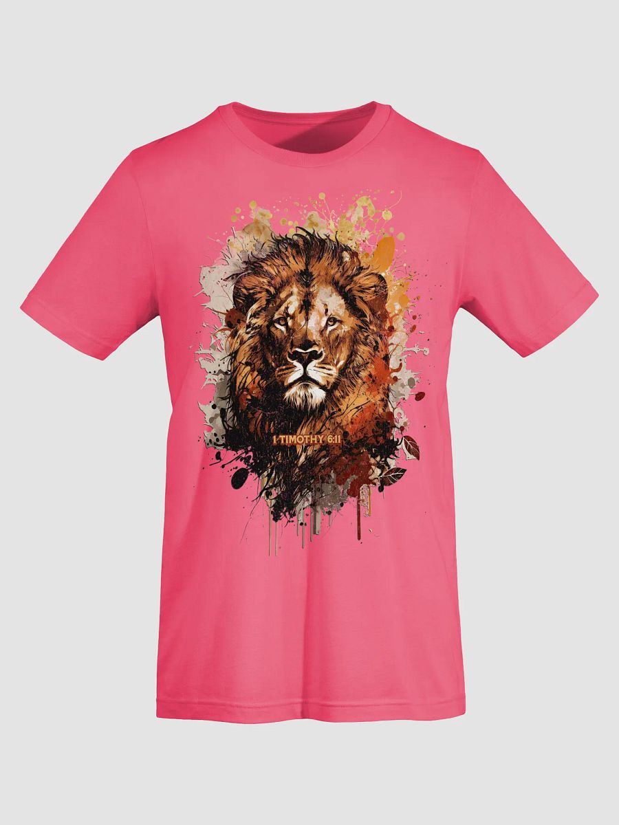 Lion Abstract 1 Timothy 6:11 Tee product image (7)