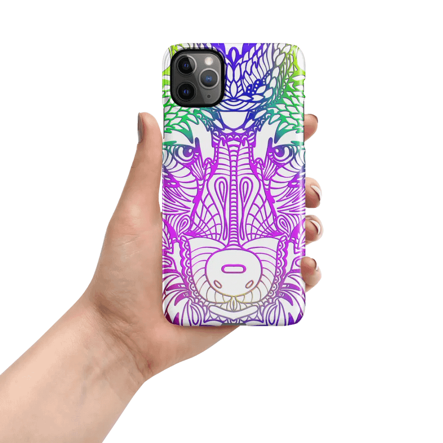 Wolf Head Purplish Mandala Phone Case product image (9)
