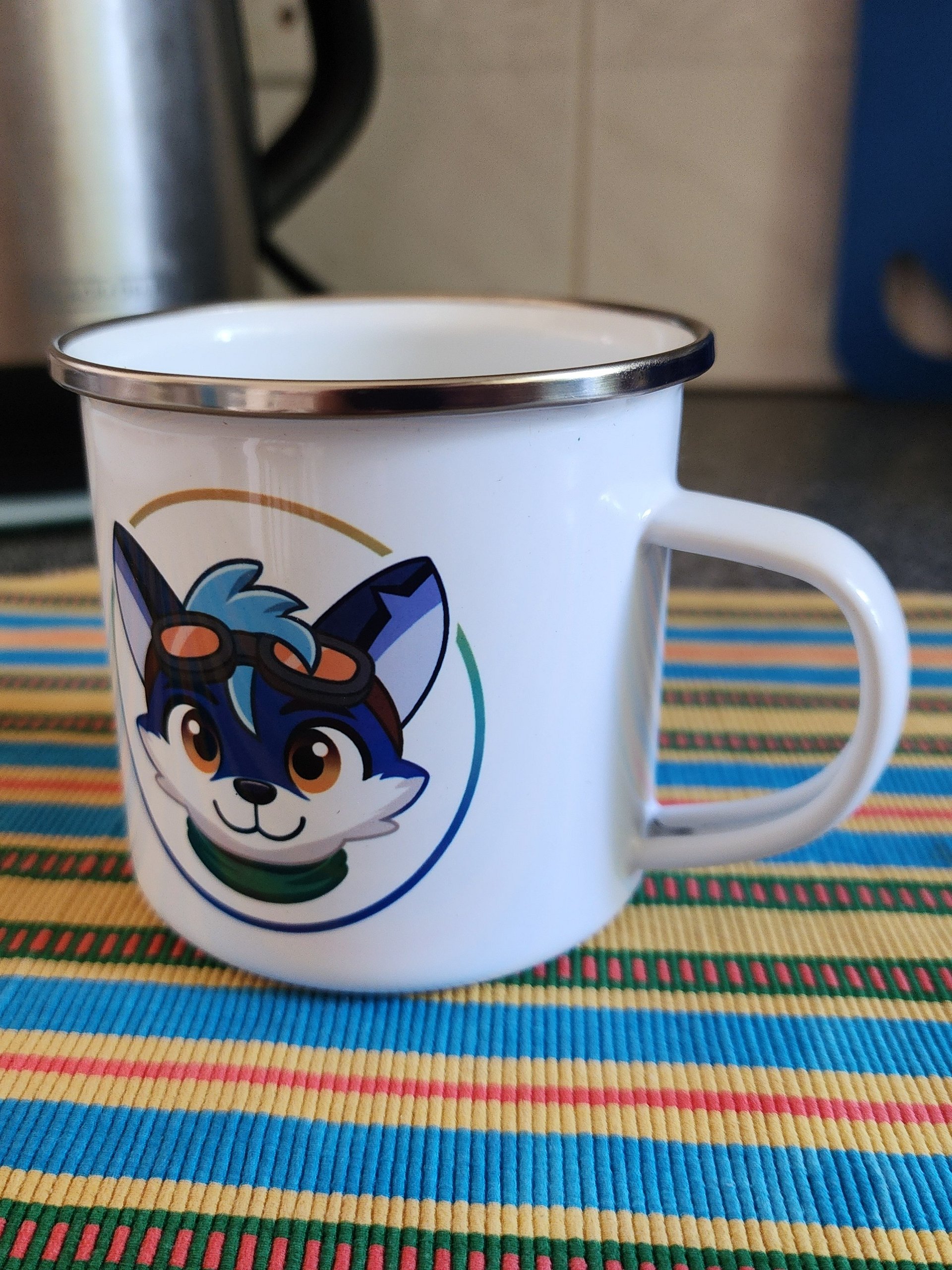 CobaltFox Plays | Enamel Mug 12oz product image (3)