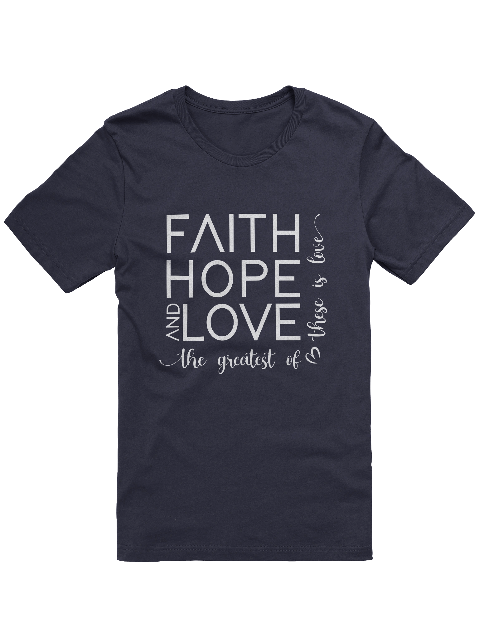 Faith, Hope & Love Crewneck T-Shirt product image (1)