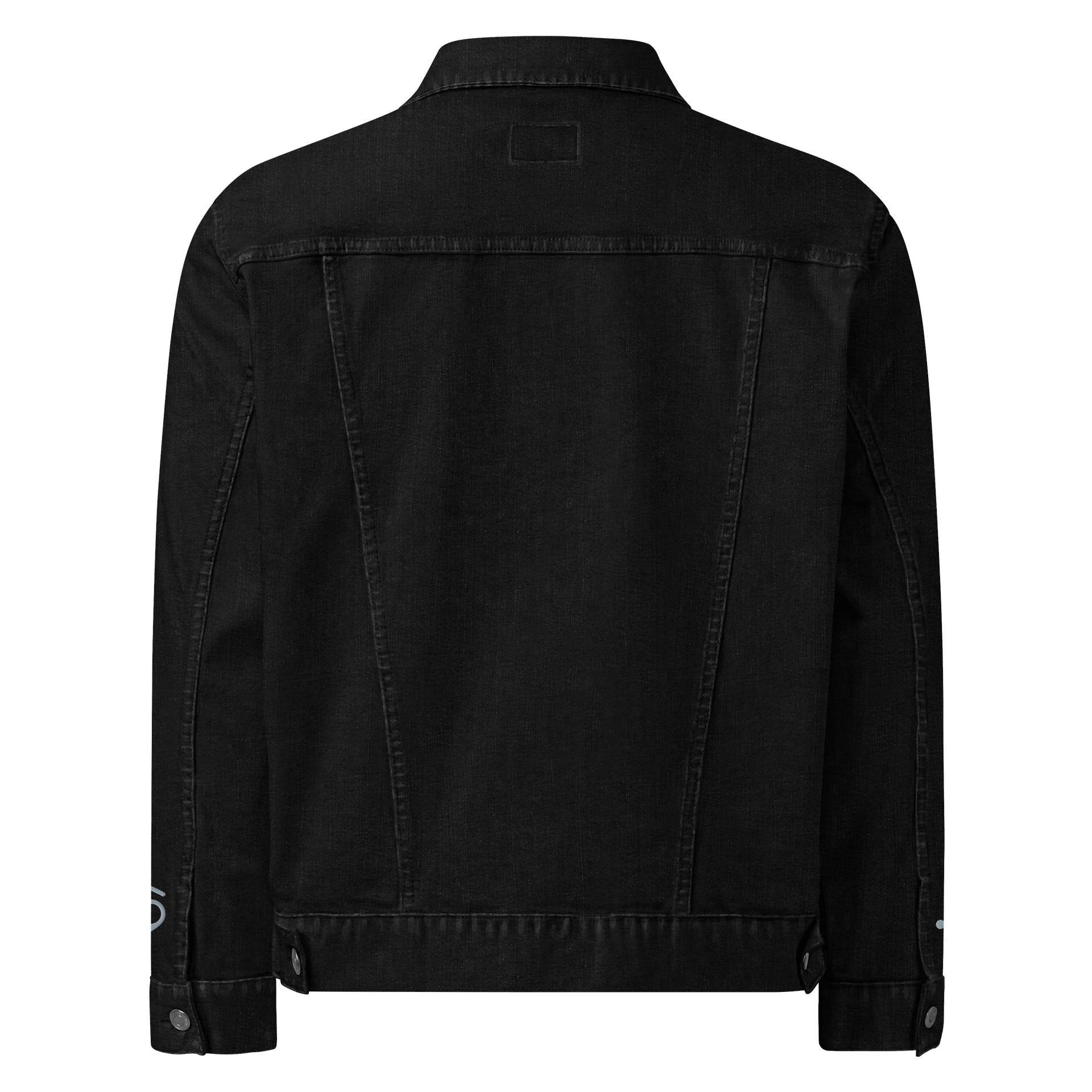 Symmetrical Crab Line Drawing Denim Jacket product image (4)