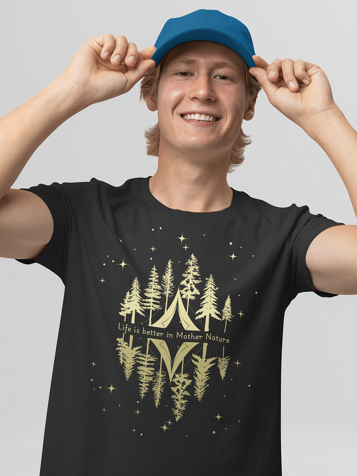 Life is better in Mother Nature T-Shirt ( Side -Starry Night- ) product image (2)